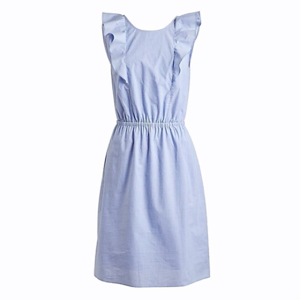 J. Crew Factory Ruffle-shoulder dress